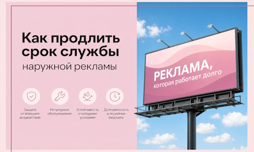 Как продлить срок службы наружной рекламы в Кулебаках